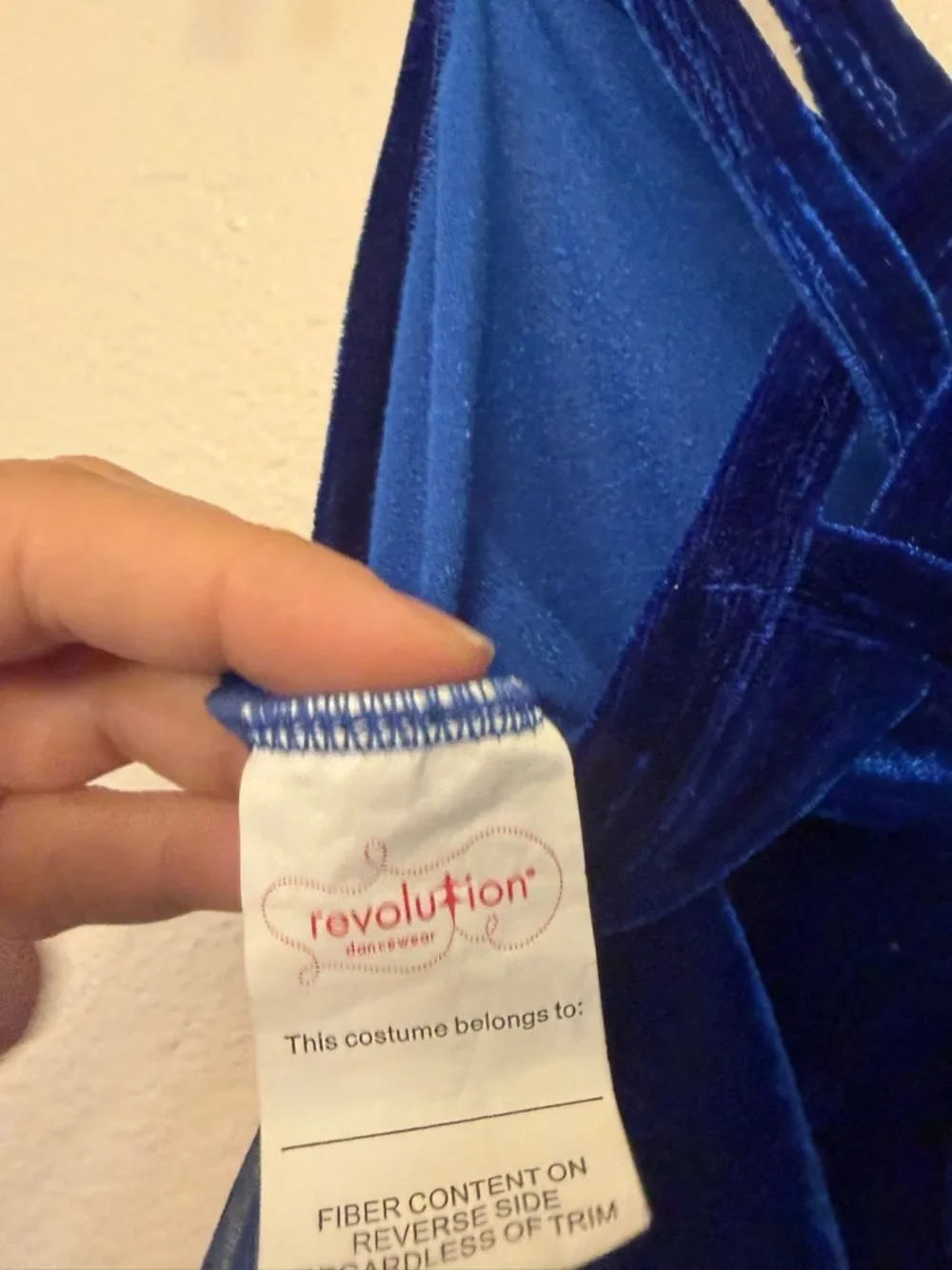 Revolution Dance costume blue velvet tutu dress 023 SA-Small adult